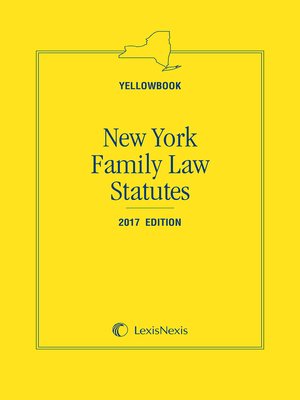 cover image of New York Family Law Statutes